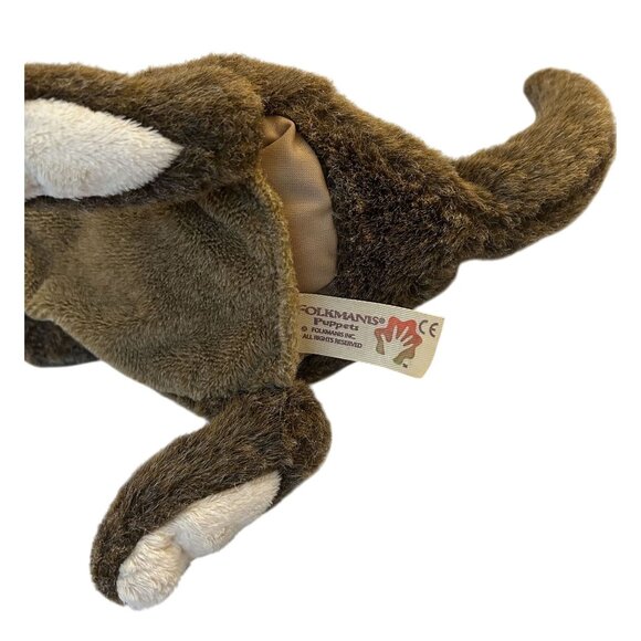 Folkmanis Brown Kangaroo Plush Hand Puppet 10" Soft Toy  Kids & Collectors - Picture 2 of 4